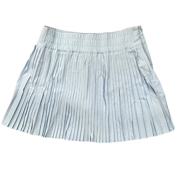 Halara Women Athletic Pleated Golf Skort Large Baby Blue Tennis Pickleball Skirt - Picture 4 of 9